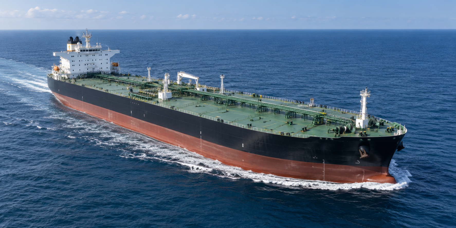 Commercial vessel at sea